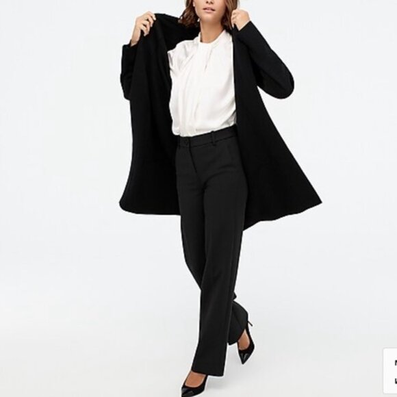 J. Crew Ella Long Sweater-Blazer in Black - Picture 6 of 9
